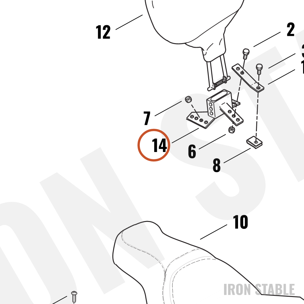 Harley-Davidson Kit, Bkrst, Mounting Hardware
