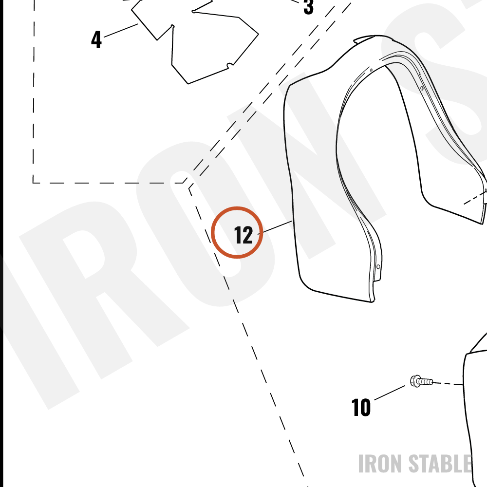 Harley-Davidson Trim, Seat, Rr/Chrome