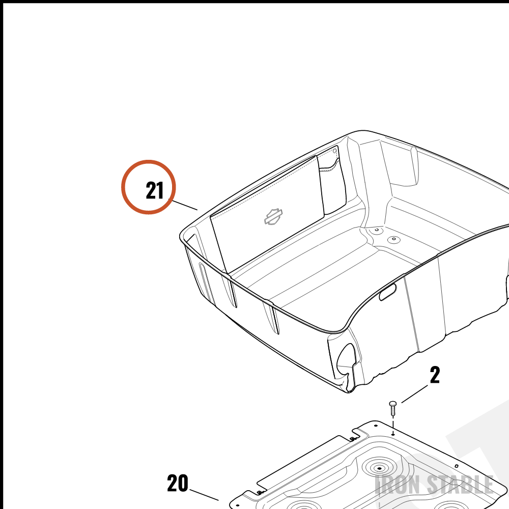 Harley-Davidson Liner, T-Pak Bottom