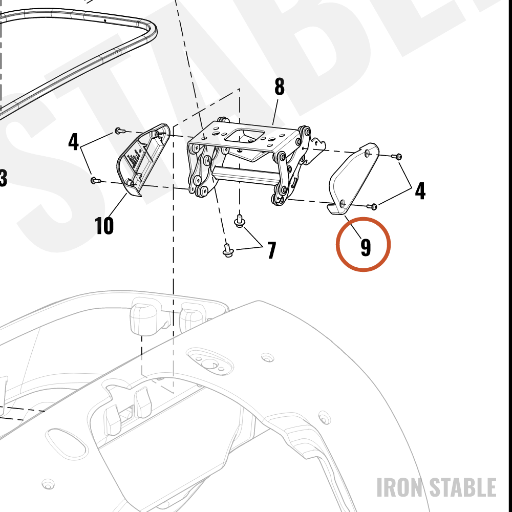 Harley-Davidson Cover, Front Trunk Hinge