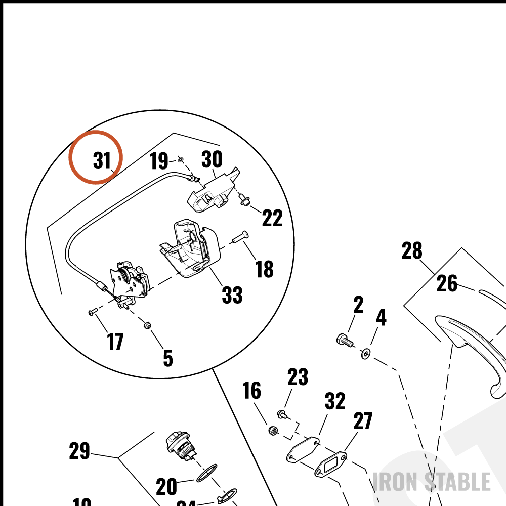 Harley-Davidson Latch, Case, X