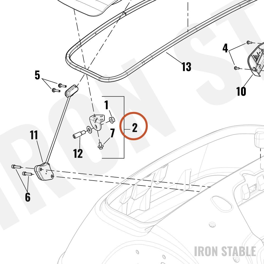 Harley-Davidson Striker, Latch Assembly