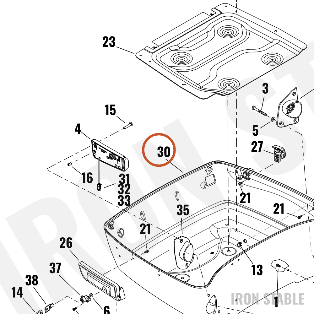 Harley-Davidson T/P, Btm, Blzd Wht Prl