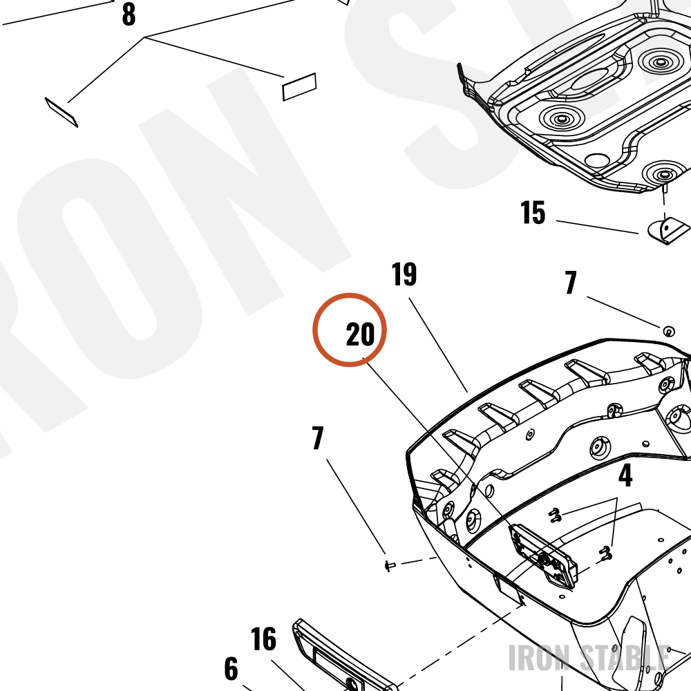 Harley-Davidson T-Pak Sub-Component, Actuator Assembly, P