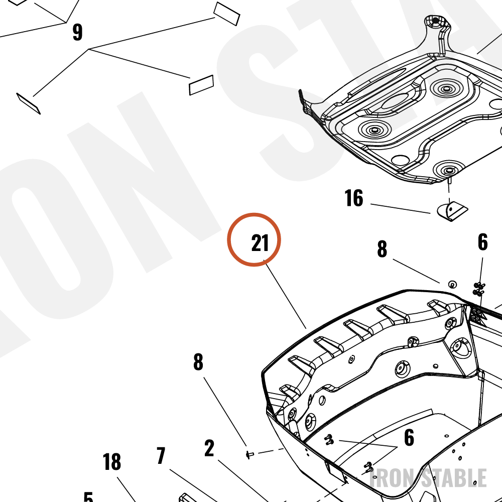 Harley-Davidson T-Pak, Lightless, Tub