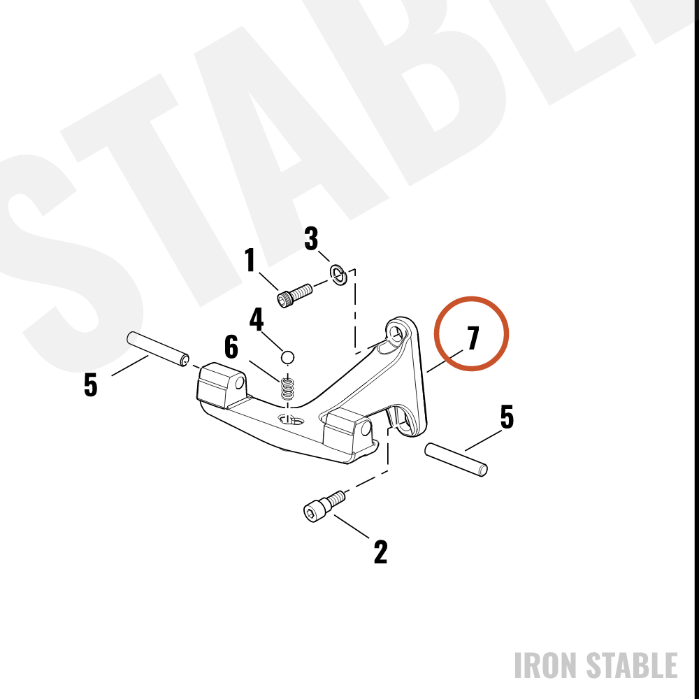 Harley-Davidson Kit-Support, Psngr Ftbrd, Chrome/F