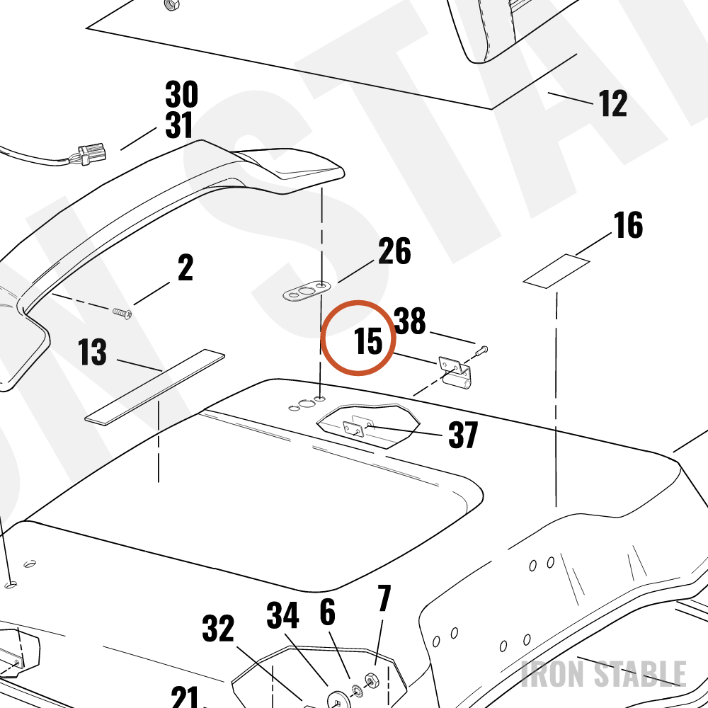 Harley-Davidson Hinge Top, T-Pak