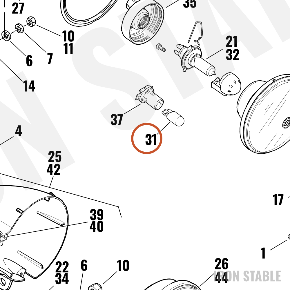 Harley-Davidson Bulb, Wedge #W5w