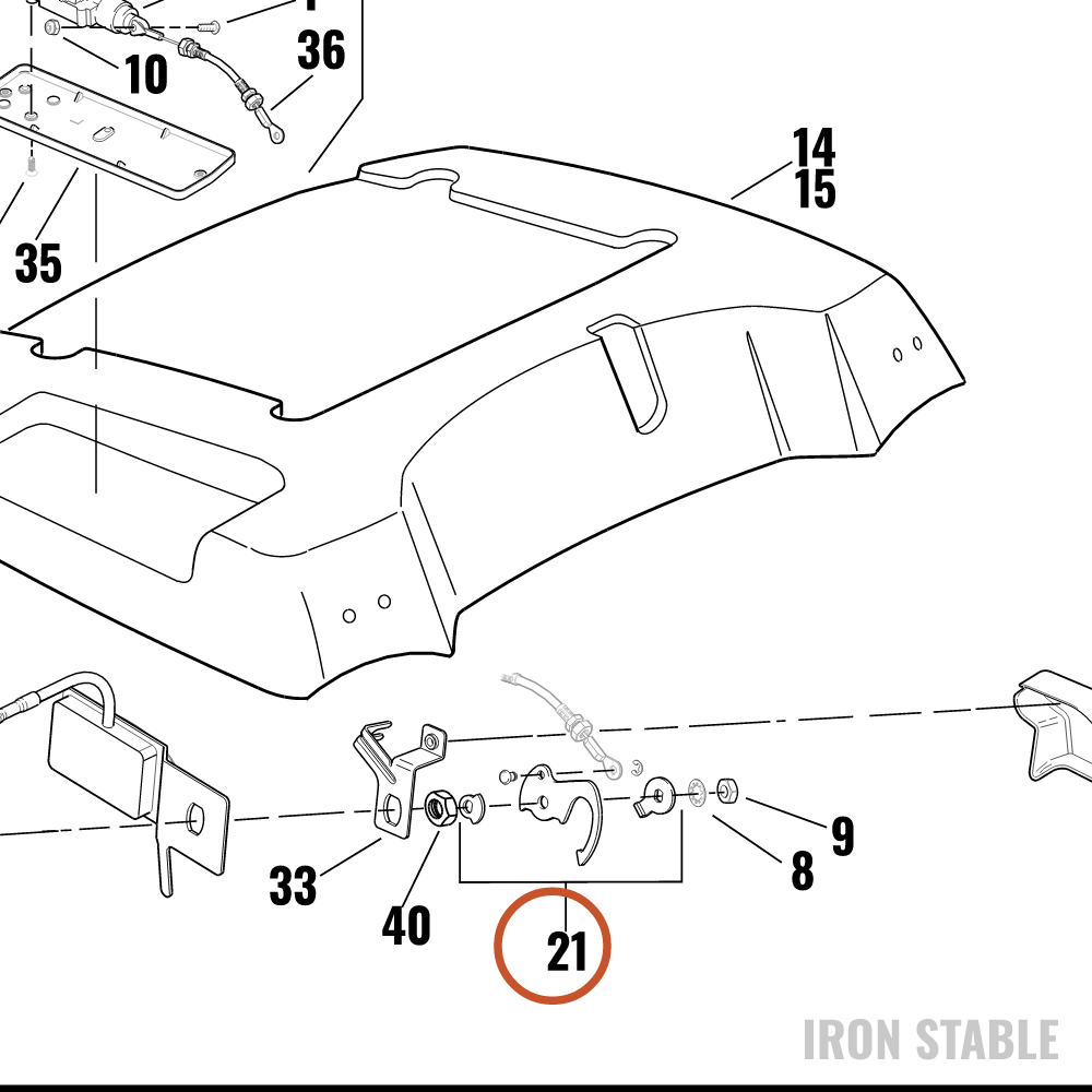 Harley-Davidson Kit-Hardware, Pwrlock/T-Pak, Flh