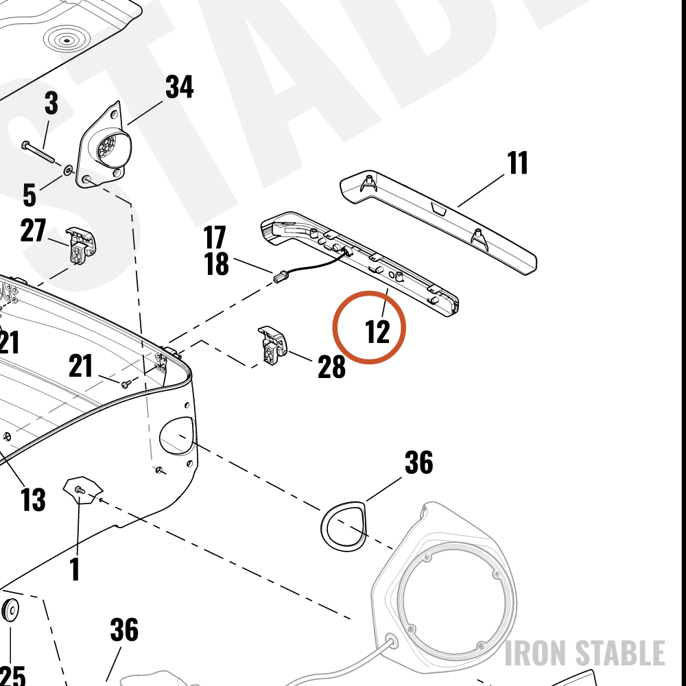 Harley-Davidson Light, Rh/T-Pak, Sidemarker
