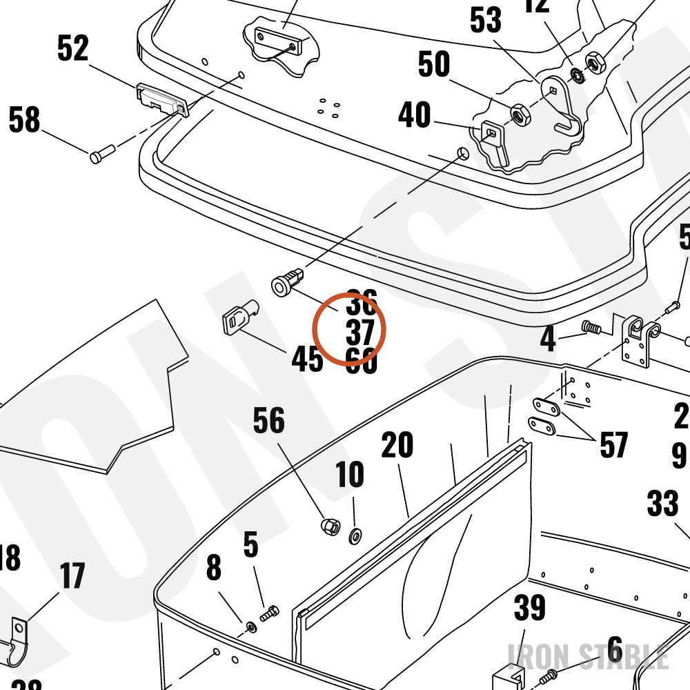 Harley-Davidson T-Pak Cam Lock (Req Keycode)
