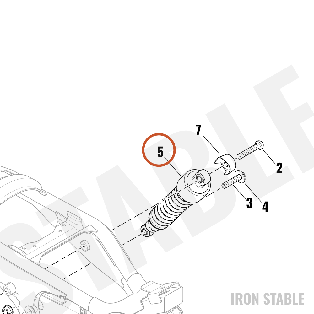 Harley-Davidson Shock Assembly, Rr