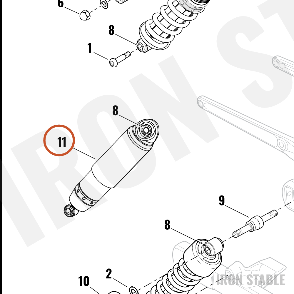 Harley-Davidson Shock, Rr