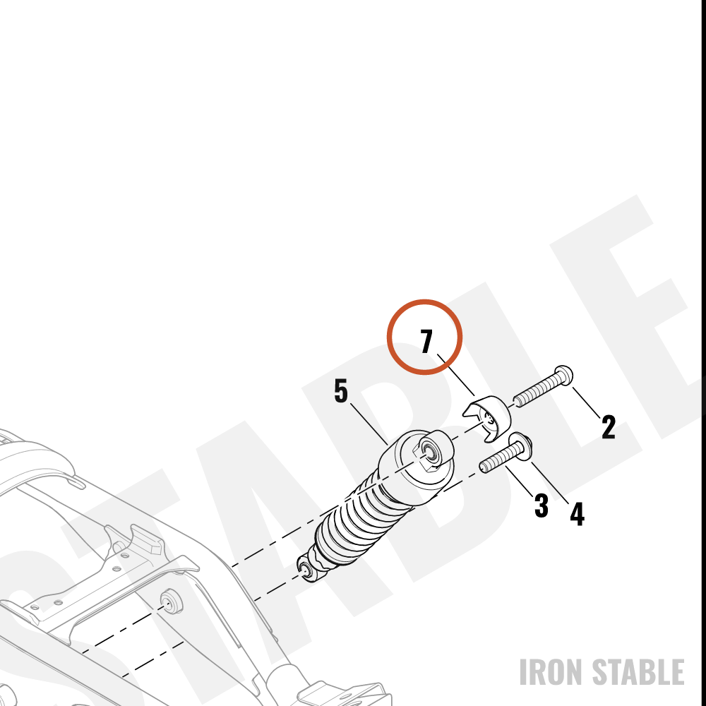 Harley-Davidson Cover, Lh-Shock, Black