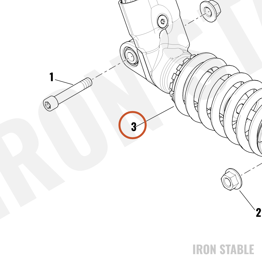 Harley-Davidson Shock, Rr, Rsvr, W/Adj