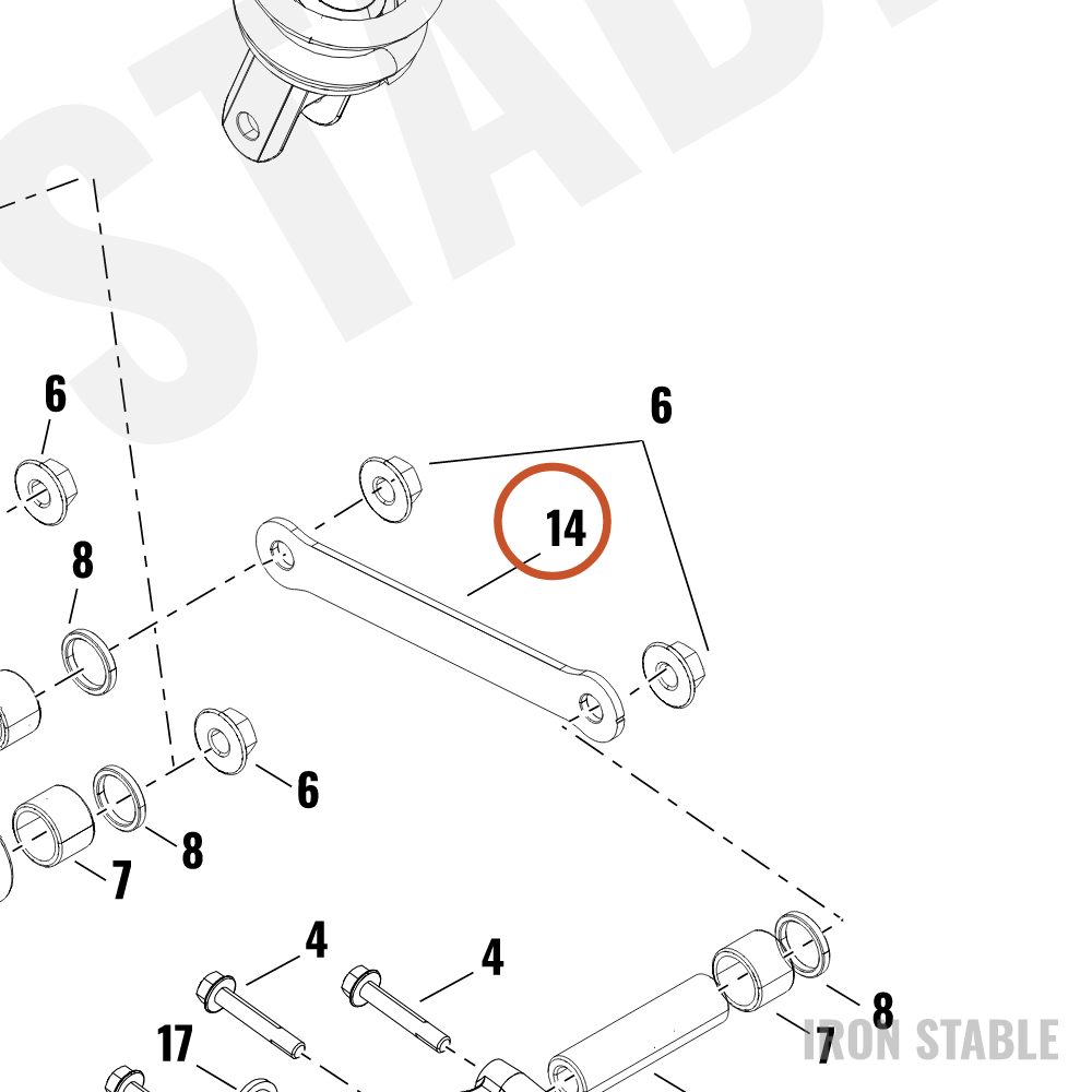 Harley-Davidson Link, Rr Spnsn, Dogbone
