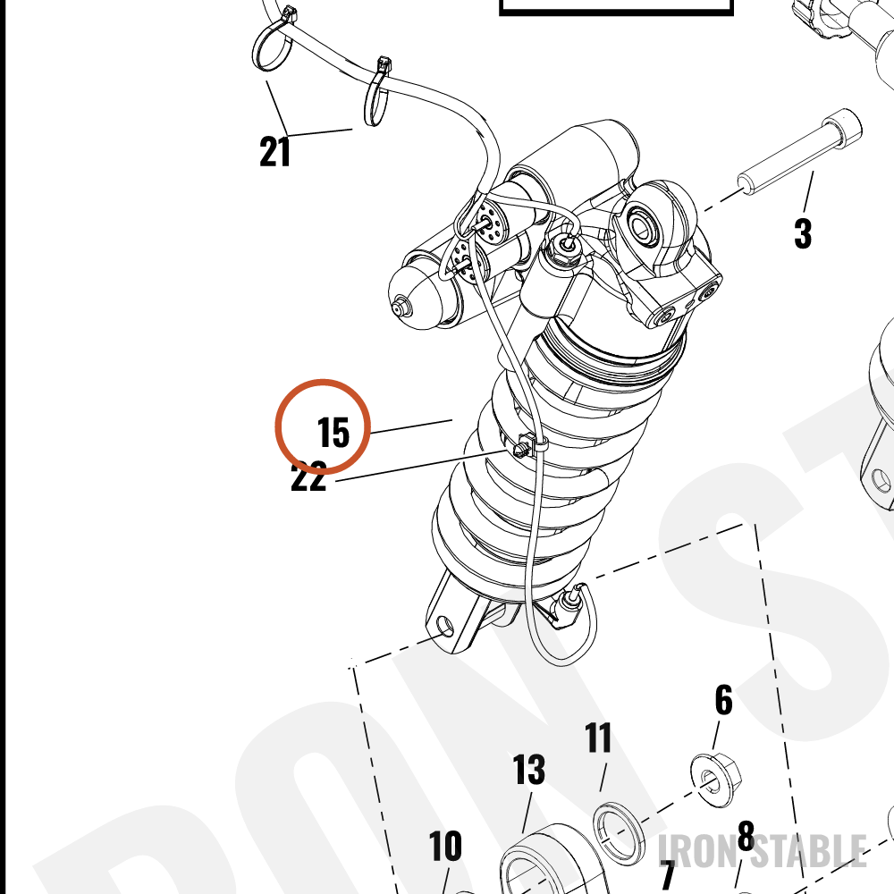 Harley-Davidson Shock, Rr, 71mm Stroke, Standard,