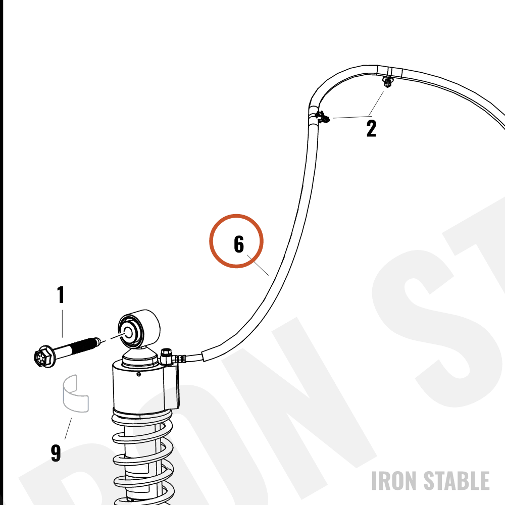 Harley-Davidson Shock, Rr, Lh/Rh, Emulsion, W/Dial