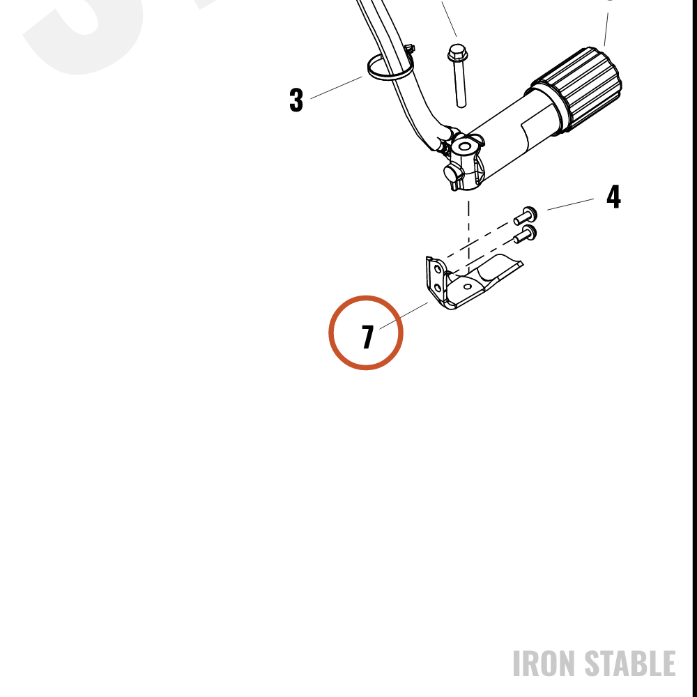 Harley-Davidson Bracket, Shock Rsvr, Pla