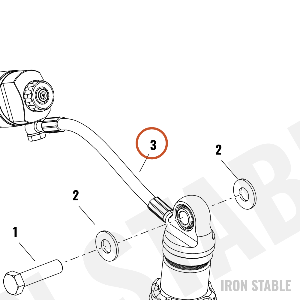 Harley-Davidson Shock, Rr, Remote Reservoir