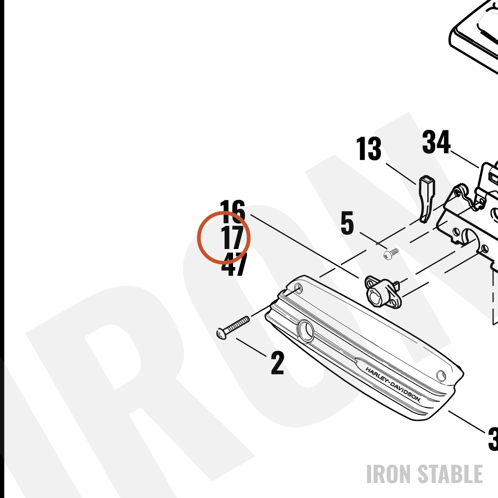 Harley-Davidson Lockset Complete W/Fob Tpak&Sb