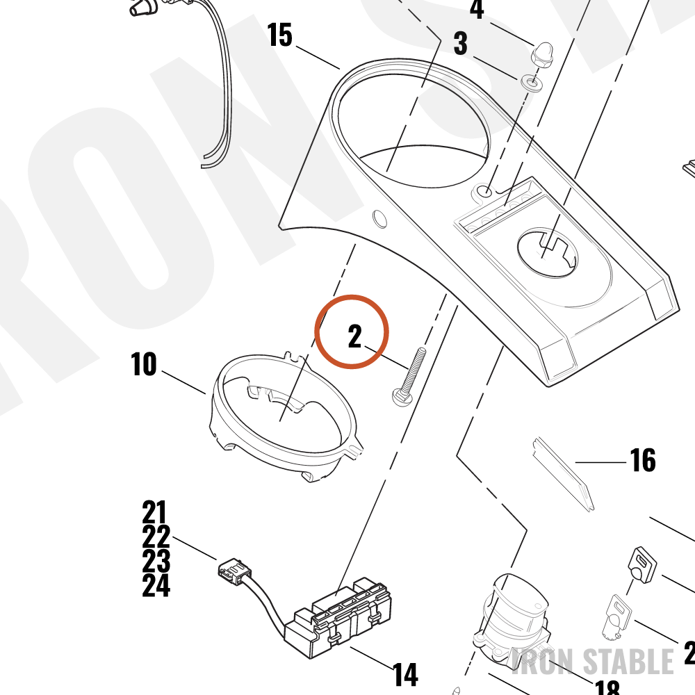 Harley-Davidson Carriage Bolt, Rnd-Hd