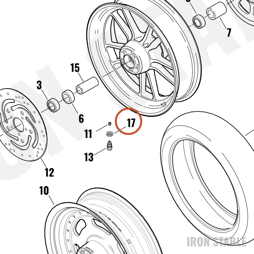 Harley-Davidson Hex Nut