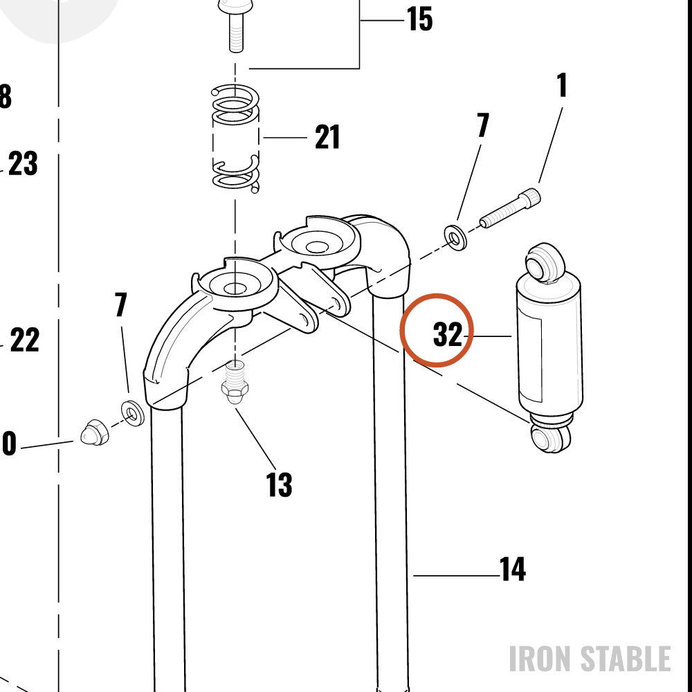Harley-Davidson Shock, Rr, X