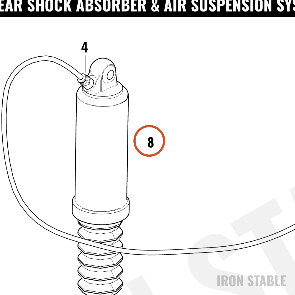 Harley-Davidson Shock Absorber, Rr, Low/Black