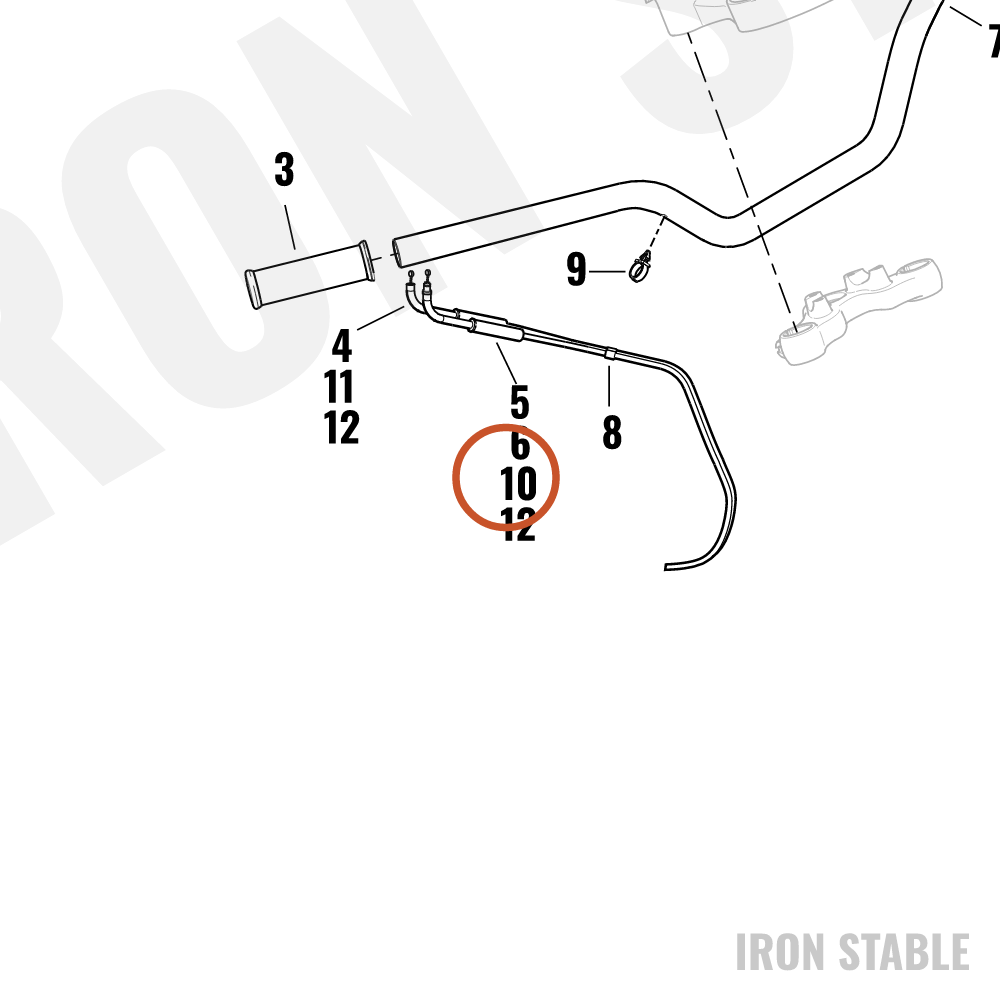 Harley-Davidson Cable, Thrtl Cntrl