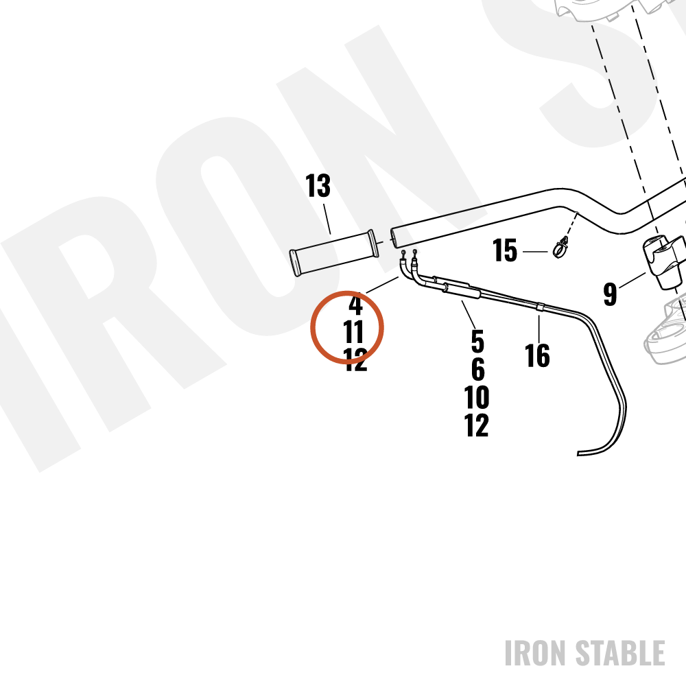 Harley-Davidson Cable, Idle Cntrl