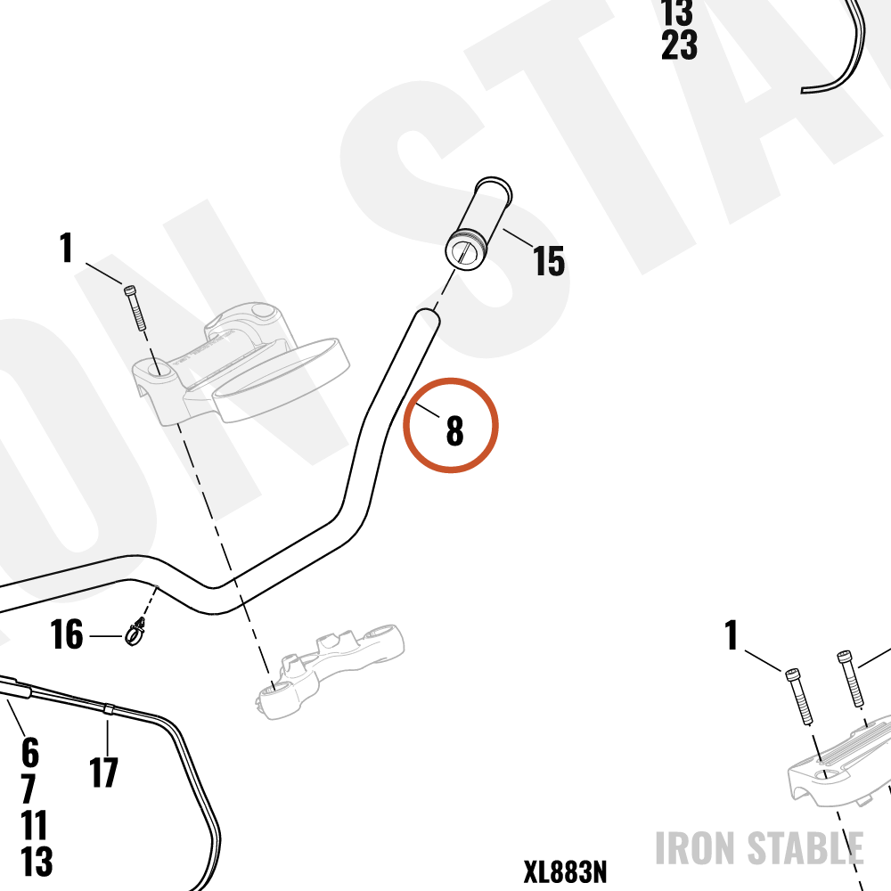 Harley-Davidson Iron 883 Handlebar Kit