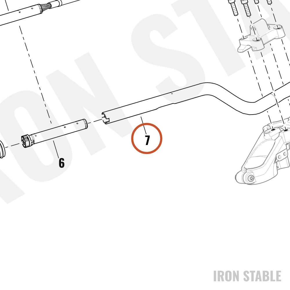 Harley-Davidson H-Bar, Low Rise, Painted