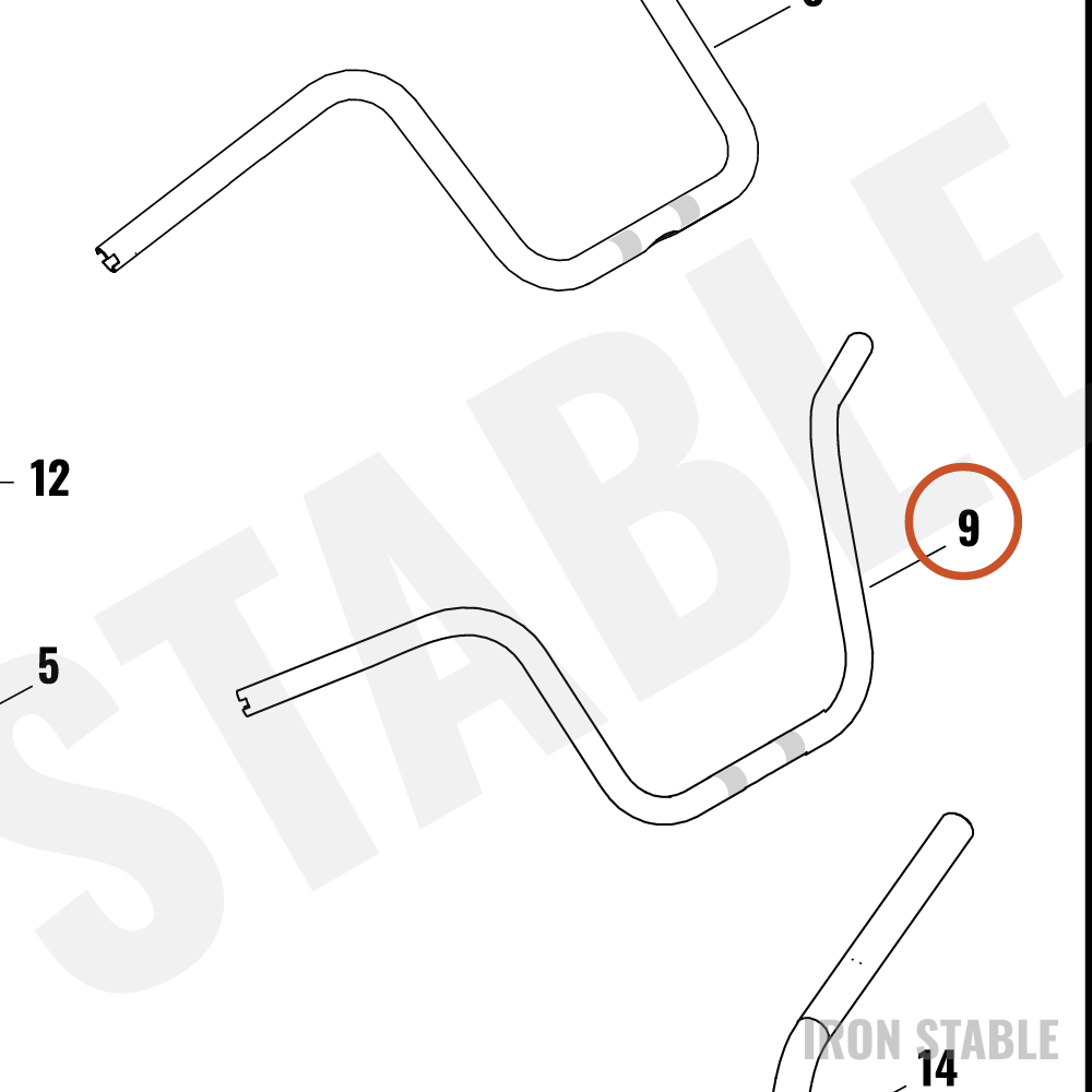Harley-Davidson H-Bar, Polished