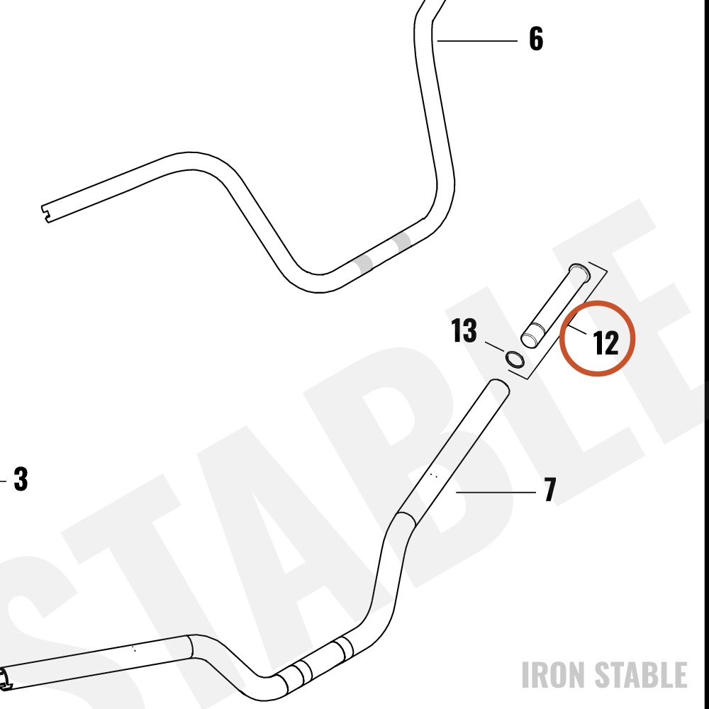 Harley-Davidson Sub-Assembly, H-Bar, Wt, Vibration Dm
