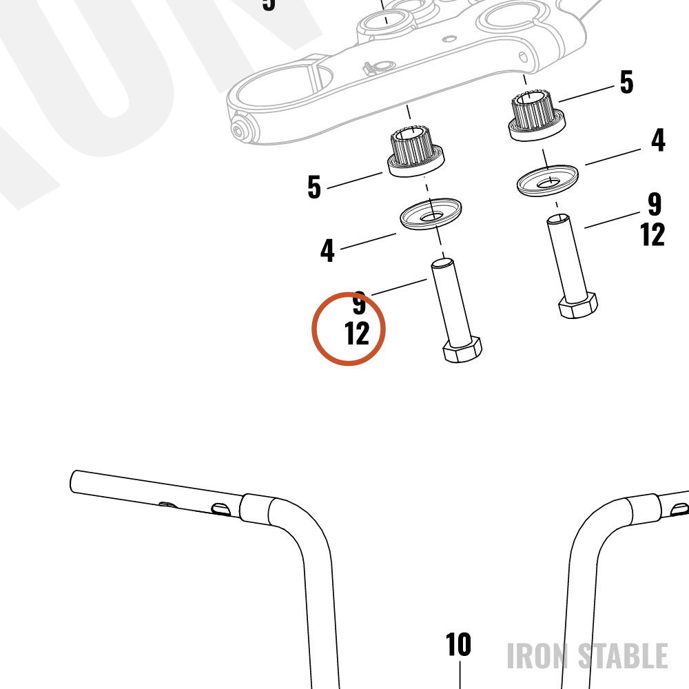 Harley-Davidson Kit, H-Bar, Riser, Black