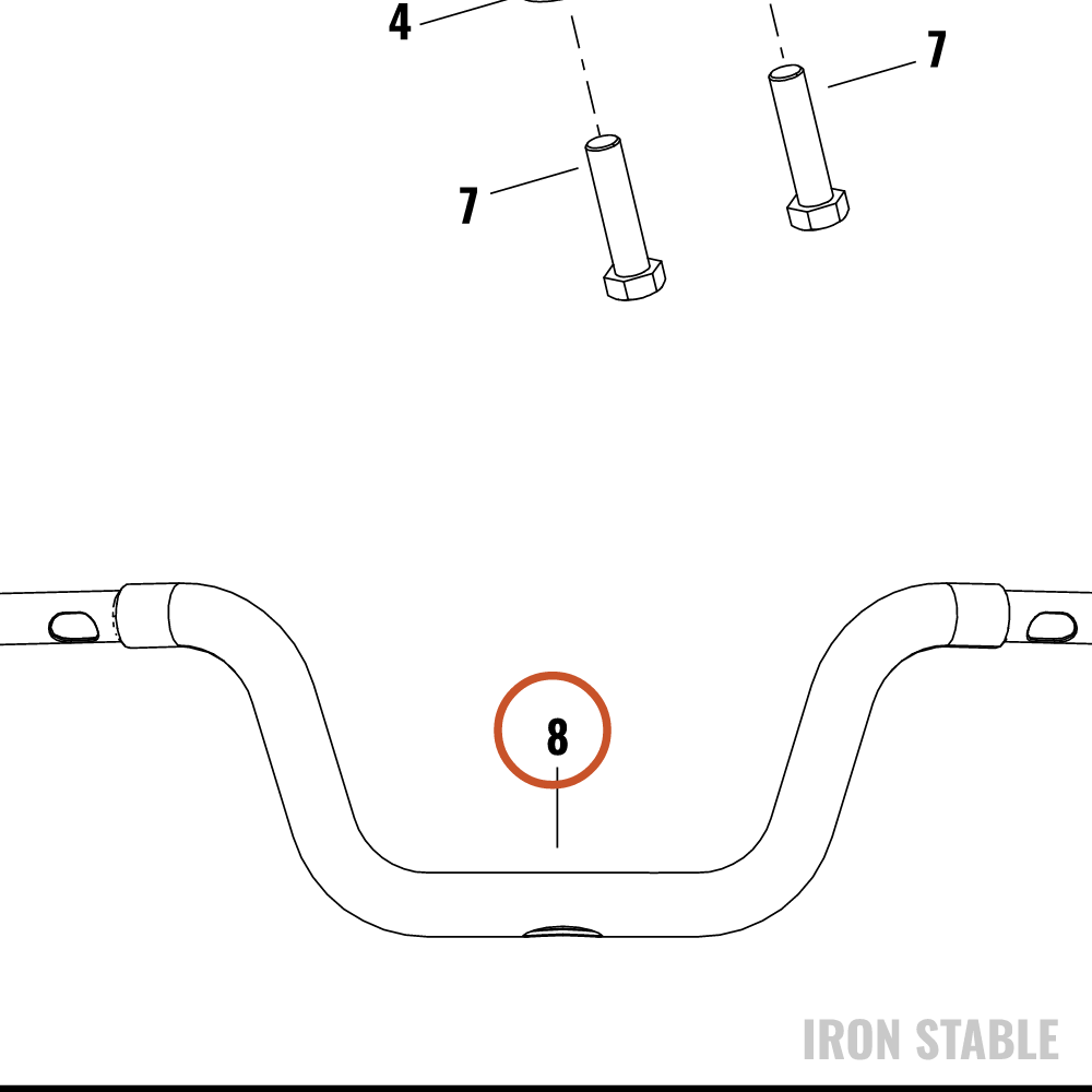 Harley-Davidson Kit, H-Bar, Moto, Black