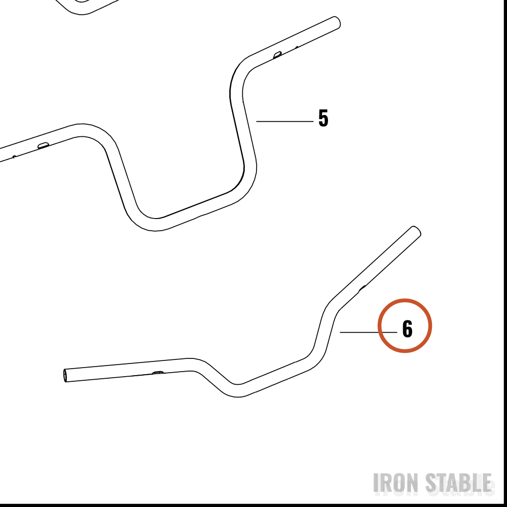 Harley-Davidson H-Bar, Low Rise, Polished