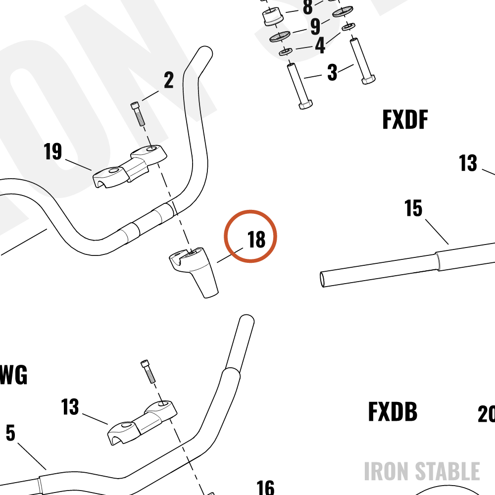 Harley-Davidson Riser, H'bar