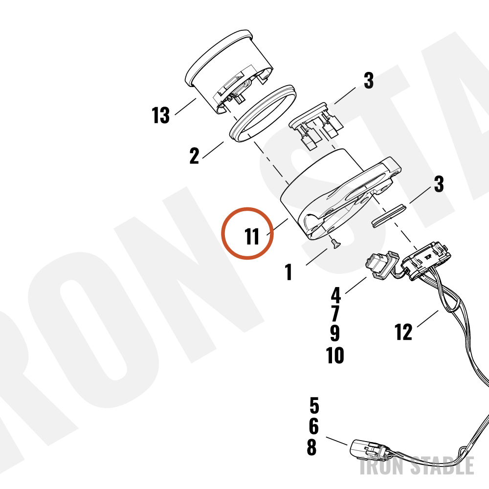 Harley-Davidson Clamp, Upr H-Bar, X