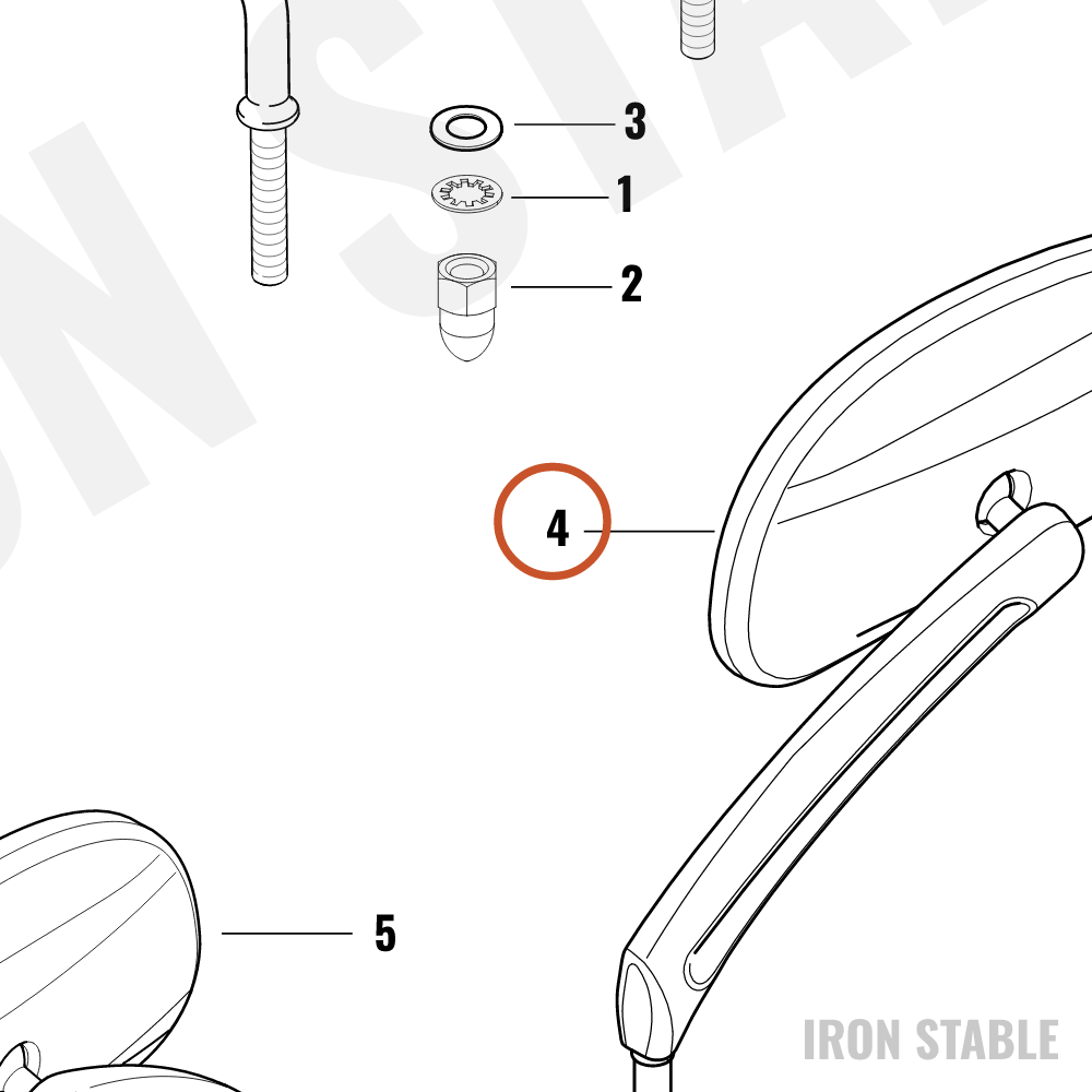 Harley-Davidson Mirror, Lh
