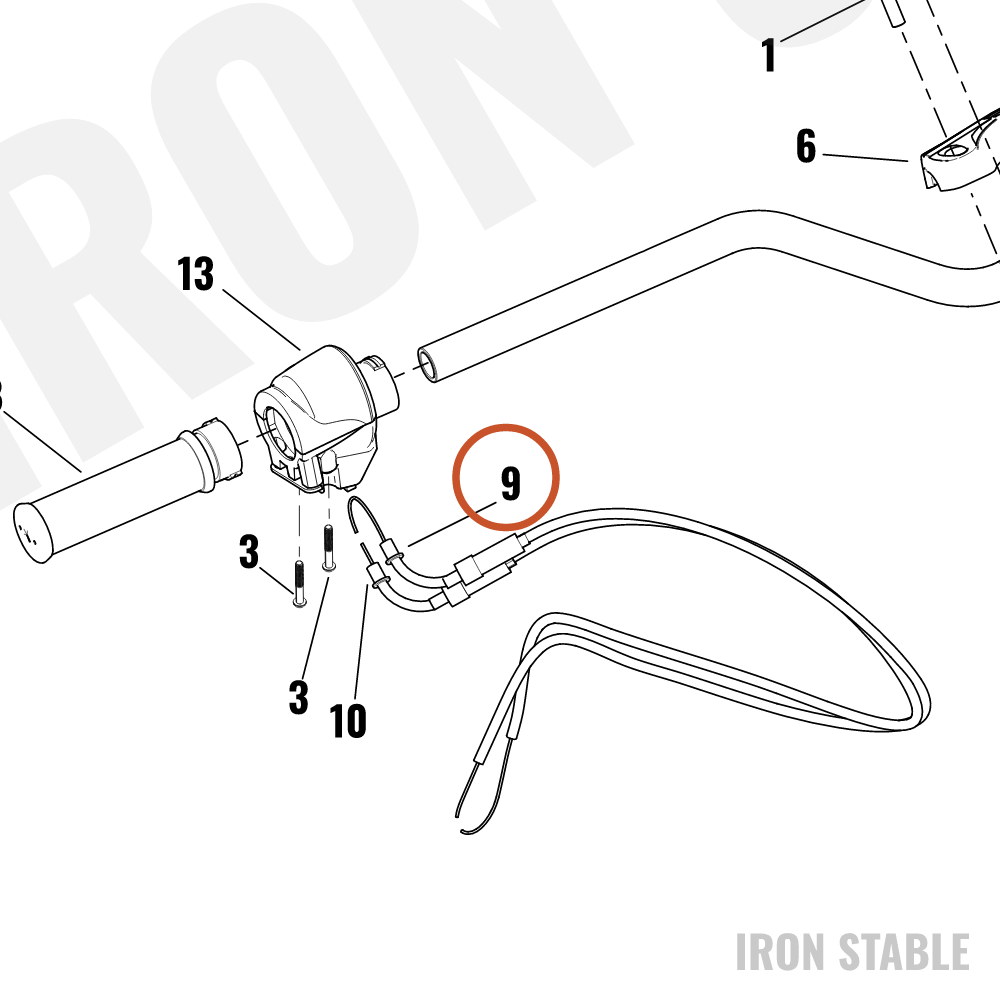 Harley-Davidson Throttle Cable Assembly