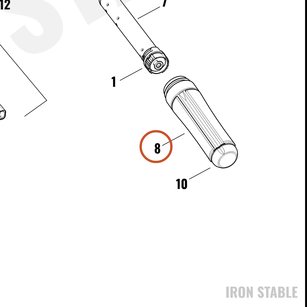 Harley-Davidson Grip, Throttle, Non-Heated