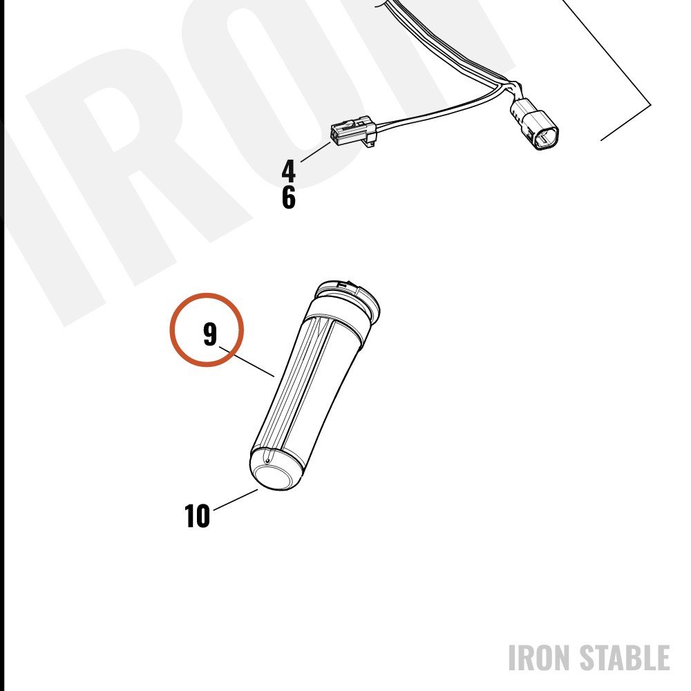 Harley-Davidson Grip, Lh, Non-Heated