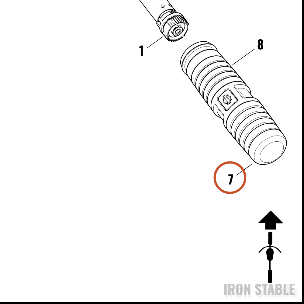 Harley-Davidson Throt Assembly Sub-Component, End Cap, S