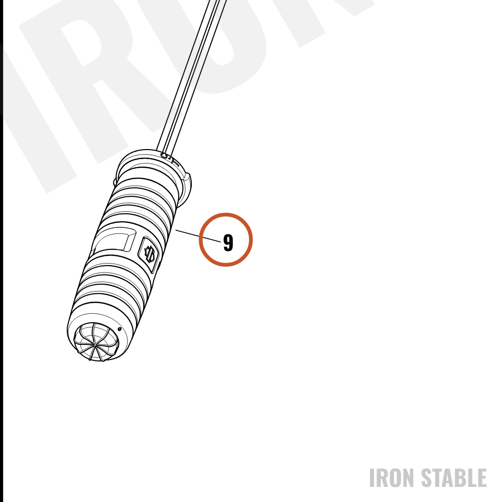 Harley-Davidson Grip, Lh, Heated, Gblk