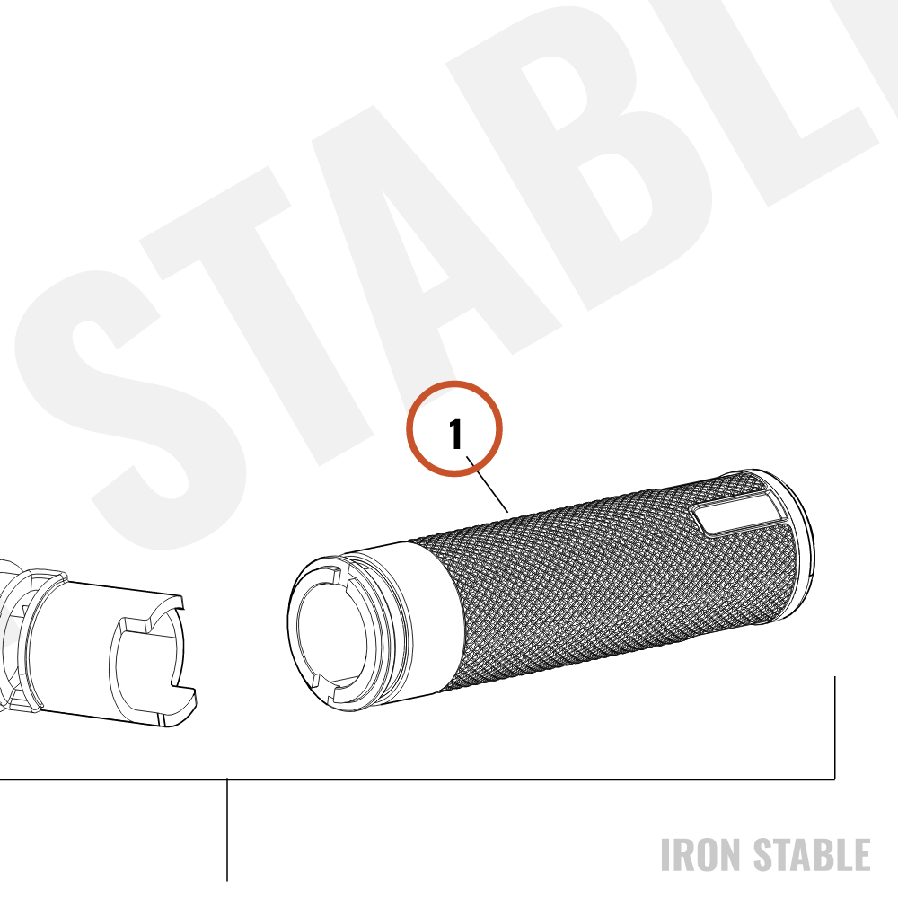 Harley-Davidson Grip, Lh, Sil