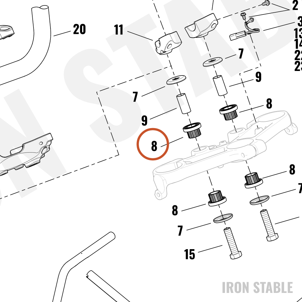 Harley-Davidson Hardware, Misc, Bushing Rubber