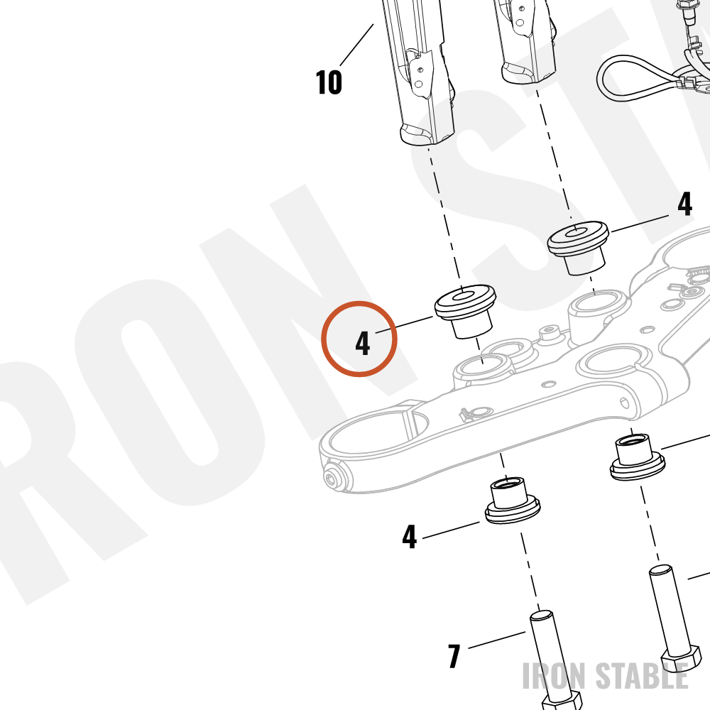 Harley-Davidson Kit-Isolators/Riser/Poly/Flt's