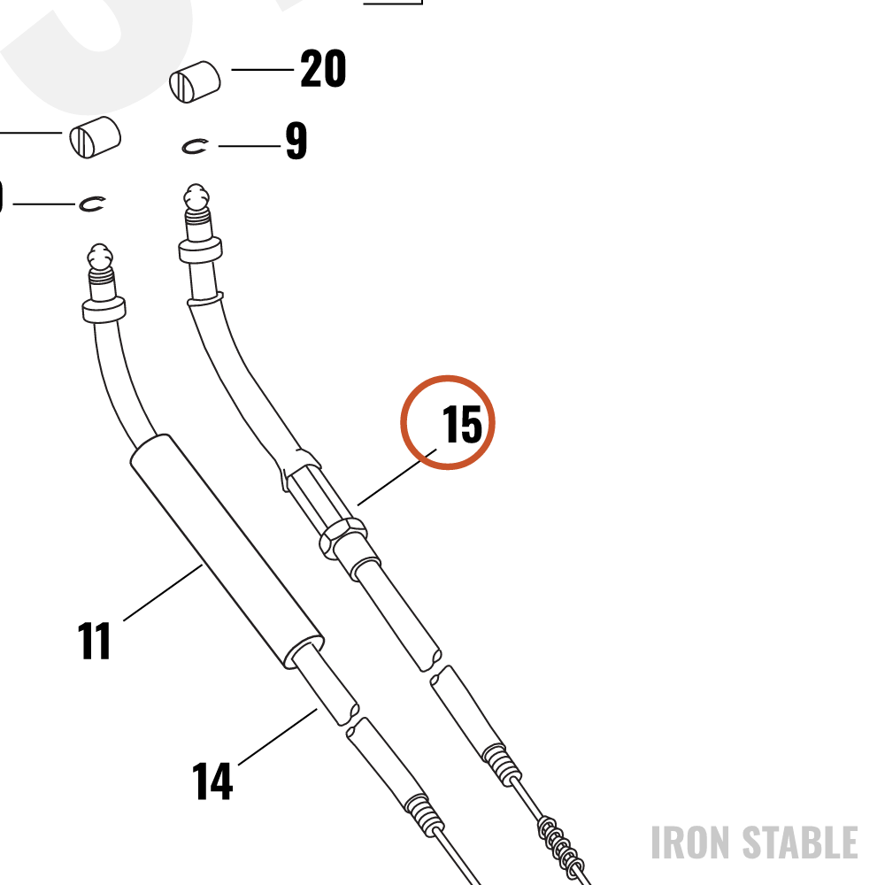 Harley-Davidson Idle Cable W/Roll Off